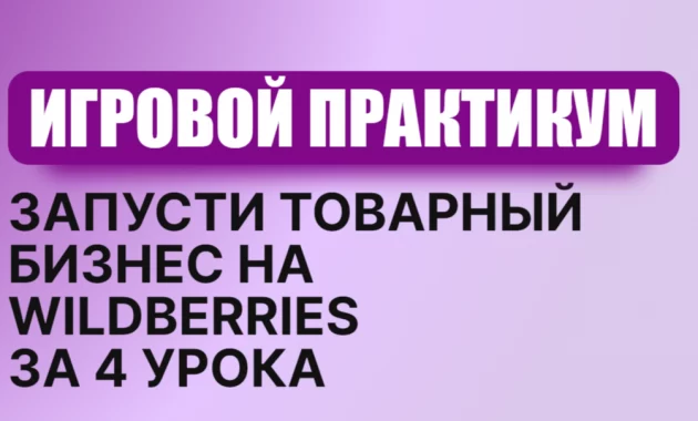 Практикум по запуску товарного бизнеса на Wildberries