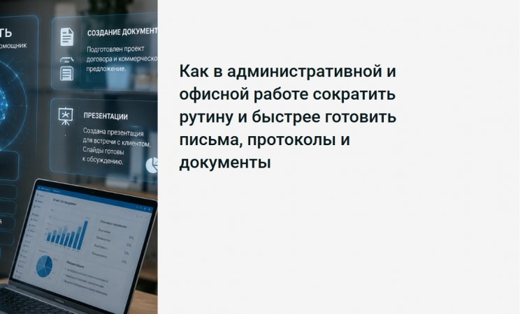 Как в административной и офисной работе сократить рутину и быстрее готовить письма, протоколы и документы